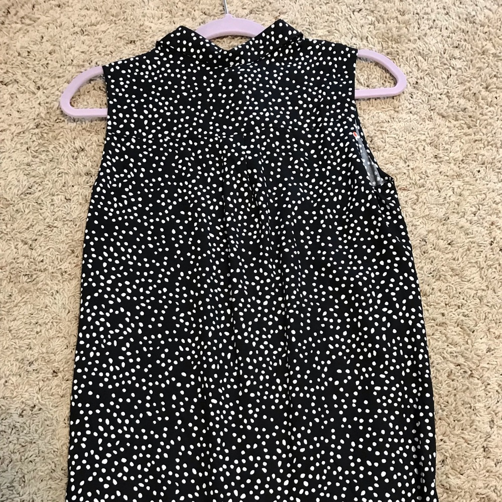 H&M’s black and white polka dot tank top